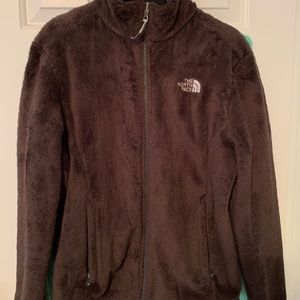 The North Face fuzzy brown jacket